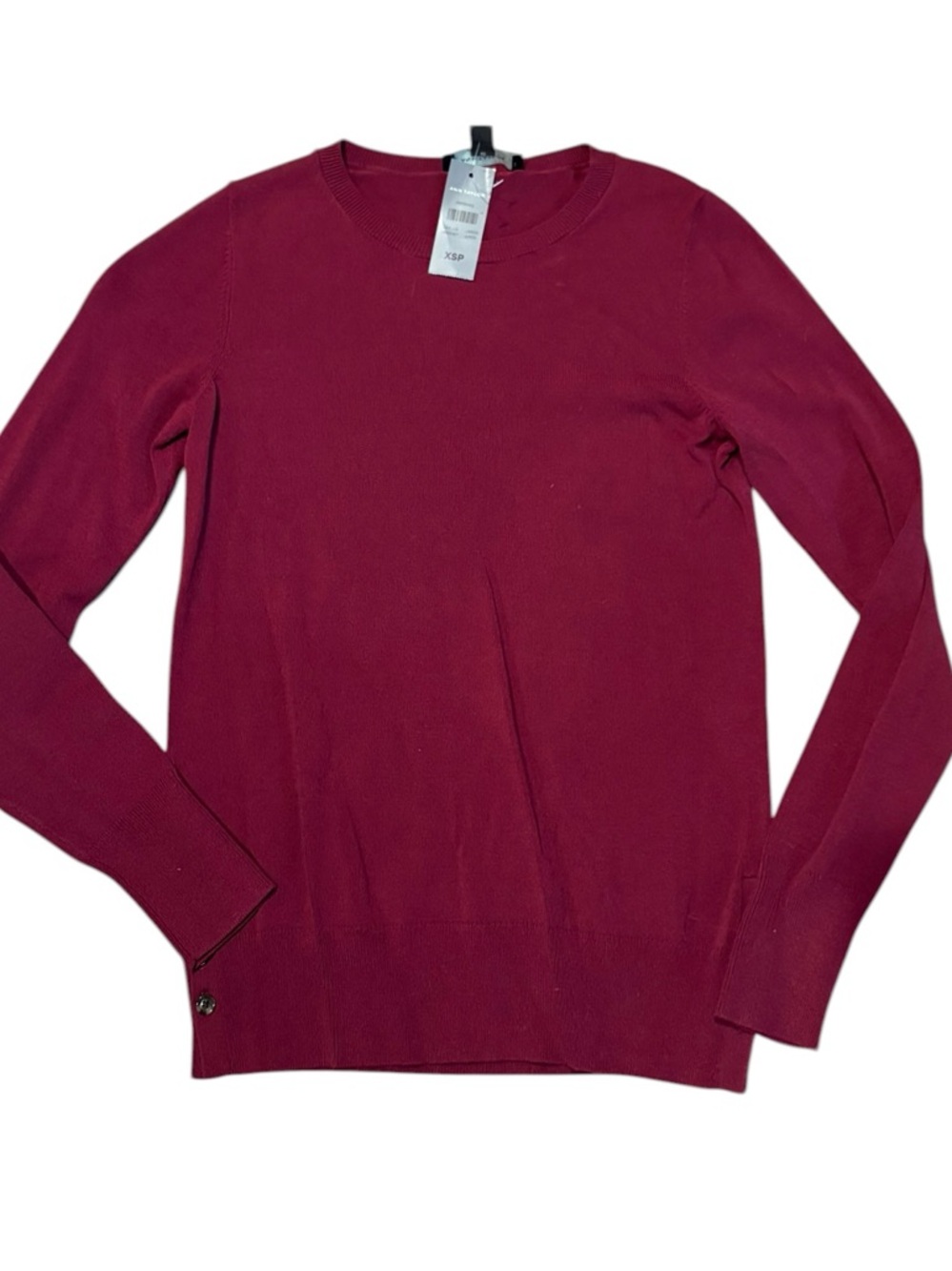 Ann Taylor dark pink sweater xsp new nwt